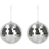 Image de Lot de 2 Boules à Facettes Disco Argent - 10cm