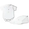 Image de Pochette "body" blanche et dorée - Lot de 8