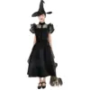 Image de Déguisement Sorcière Noire Gothique Enfant 10-12 Ans   Halloween