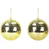 Image de Lot de 2 Boules à Facettes Disco Or - 10cm