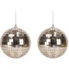 Image de Lot de 2 Boules à Facettes Disco Or Rose - 10cm