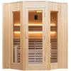 Image de Sauna traditionnel vapeur à 4 places France Sauna Zen Beige 198 cm SN-ZEN4PK