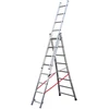 Image de Echelle transformable base évasée Premium - 3x8 échelons - 5,85m