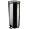 Image de Poubelle de cuisine à pédale 30L Noire mat - SELEKTA