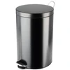 Image de Poubelle de cuisine à pédale 20L Noire mat - SELEKTA