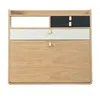 Image de Hartô - Bureau mural Gaston - Bois naturel - MDF plaqué chêne - Designer Florence Watine