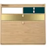 Image de Hartô - Bureau mural Gaston - Bois naturel - MDF plaqué chêne - Designer Florence Watine