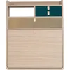 Image de Hartô - Bureau mural Gaston - Bois naturel - MDF plaqué chêne - Designer Florence Watine