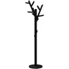 Image de Hartô - Portemanteau sur pied Ambroise - Noir - MDF plaqué chêne teinté - Designer Adeline Coulon