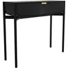 Image de Hartô - Console Marius - Noir - Chêne massif teinté - Designer Pierre-François Dubois
