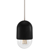 Image de Hartô - Suspension Luce - Noir - Frêne massif teinté - Designer Mickael Koska