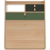 Image de Hartô - Bureau mural Gaston - Vert - MDF plaqué chêne - Designer Florence Watine
