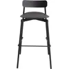 Image de Petite Friture - Tabouret haut empilable Fromme - Noir - Aluminium - Designer Tom Chung