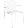 Image de Petite Friture - Fauteuil bridge empilable Week-end - Blanc - Aluminium thermolaqué époxy - Designer Studio BrichetZiegler