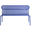 Image de Petite Friture - Banc avec dossier Week-end - Bleu - Aluminium thermolaqué époxy - Designer Studio BrichetZiegler