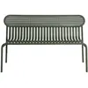Image de Petite Friture - Banc avec dossier Week-end - Vert - Aluminium thermolaqué époxy - Designer Studio BrichetZiegler
