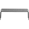 Image de Petite Friture - Banc Week-end - Noir - Aluminium thermolaqué époxy - Designer Studio BrichetZiegler