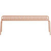 Image de Petite Friture - Banc Week-end - Rose - Aluminium thermolaqué époxy - Designer Studio BrichetZiegler