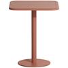 Image de Petite Friture - Table carrée Week-end - Marron - Aluminium - Designer Studio BrichetZiegler