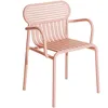 Image de Petite Friture - Fauteuil bridge empilable Week-end - Rose - Aluminium thermolaqué époxy - Designer Studio BrichetZiegler