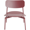 Image de Petite Friture - Fauteuil bas empilable Fromme - Rouge - Aluminium - Designer Tom Chung