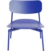 Image de Petite Friture - Fauteuil bas empilable Fromme - Bleu - Aluminium - Designer Tom Chung
