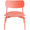 Image de Petite Friture - Fauteuil bas empilable Fromme - Orange - Aluminium - Designer Tom Chung