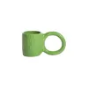 Image de Petite Friture - Tasse à café Donut - Vert - Faïence émaillée - Designer Pia Chevalier