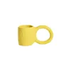 Image de Petite Friture - Tasse à café Donut - Jaune - Faïence émaillée - Designer Pia Chevalier
