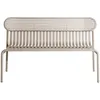 Image de Petite Friture - Banc avec dossier Week-end - Beige - Aluminium - Designer Studio BrichetZiegler