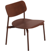 Image de Petite Friture - Fauteuil bas Fromme - Rouge - Aluminium thermolaqué - Designer Tom Chung
