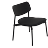 Image de Petite Friture - Fauteuil bas Fromme - Noir - Aluminium thermolaqué - Designer Tom Chung