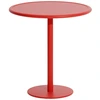 Image de Petite Friture - Table ronde Week-end - Rouge - Aluminium - Designer Studio BrichetZiegler