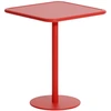 Image de Petite Friture - Table carrée Week-end - Rouge - Aluminium - Designer Studio BrichetZiegler