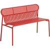 Image de Petite Friture - Banc avec dossier Week-end - Rouge - Aluminium - Designer Studio BrichetZiegler