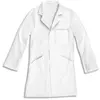 Image de Blouse à manches longues en tissu 100% Coton - 3 poches - taille M - blanche