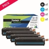 Image de Pack de 4 toners compatible HP 131A Noir et couleurs