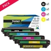 Image de Pack de 4 toners compatible HP 507 XL Noir et couleurs