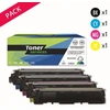 Image de Pack de 4 toners compatible Brother TN230 Noir et couleurs