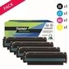 Image de Pack de 4 toners compatible HP 410A Noir et couleurs