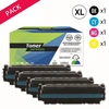 Image de Pack de 4 toners compatible HP 410 XL Noir et couleurs