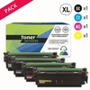 Image de Pack de 4 toners compatible HP 508 XL Noir et couleurs