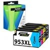 Image de Pack de 4 Cartouches d'encre compatibles HP 953 XL Noir et couleurs (3HZ52AE) - Grande capacité - marque Toner Services