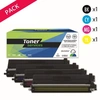 Image de Pack de 4 toners compatible Brother TN423 Noir et couleurs