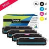 Image de HP 203 XL - Pack de 4 Toners Compatibles CF540X CF541X CF542X CF543X - Toner Services