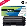 Image de Pack de 3 toners compatible HP 17A Noir