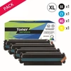 Image de Pack de 4 toners compatible Canon 046 Noir et couleurs