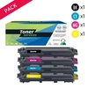 Image de Pack de 4 toners compatibles Brother TN247 XL Noir et couleurs