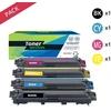 Image de Pack de 4 toners compatibles Brother TN243 Noir et couleurs