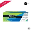 Image de Pack de 3 toners compatible HP 139X XL Noir